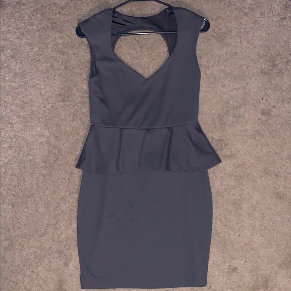 Grey Bodycon Mini Dress